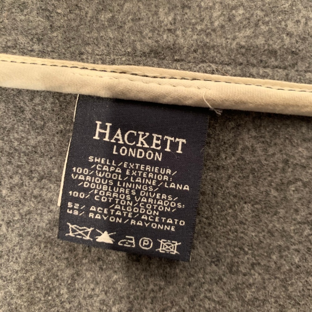 Hackett Pea Coat - Navy - 100% Wool - Picture 5 of 7